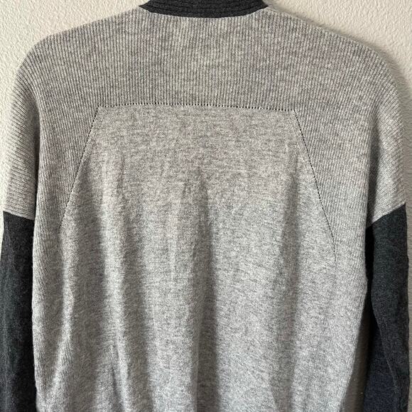 Vince Open Front Long Sleeve Color Block Cashmere Women's Grey Cardigan XXS - Picture 8 of 8